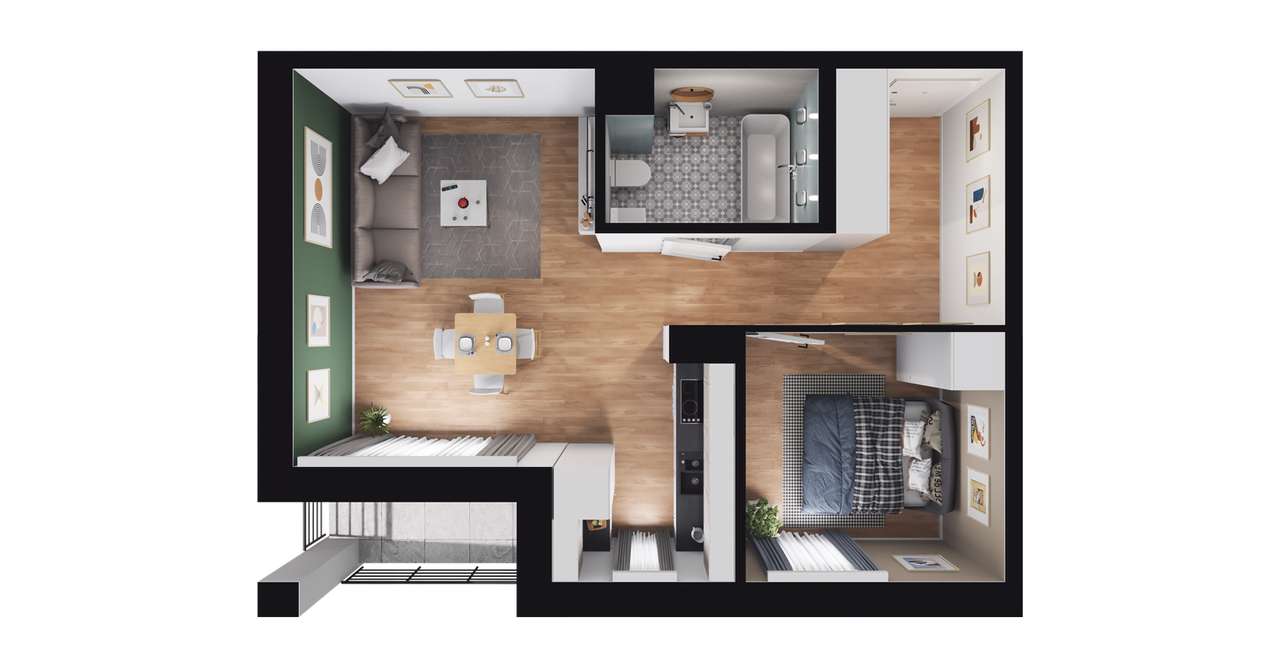 Nowa 32 | mieszkanie 2-pok. | 23 - Pełny obrazek: 3/9