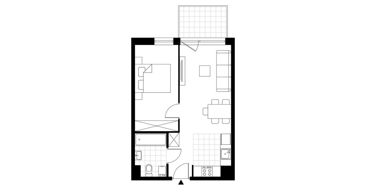 Jaroty Południe | mieszkanie 2-pok. | A-27 - Pełny obrazek: 4/9