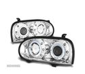 FARÓIS ANGEL EYES PARA VOLKSWAGEN VW GOLF3 91-97 CROMADO - 1