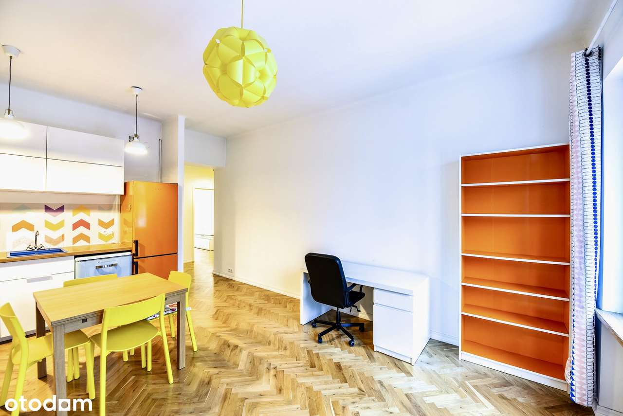 Ciche, przestronne mieszkanie w sercu Saskiej Kępy!-1