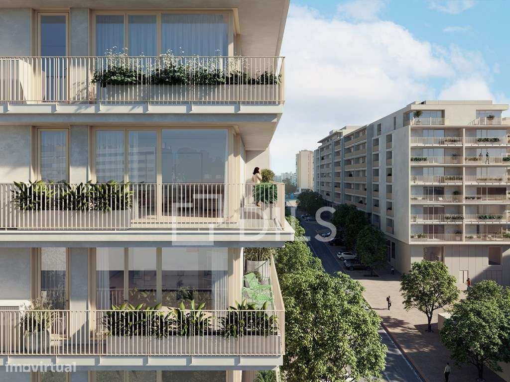 Apartamento T2 com varanda no novo empreendimento no campo Grande - Grande imagem: 3/77