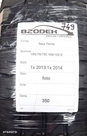 Sava Trenta 2x 195/70/15 104/102 R - 6