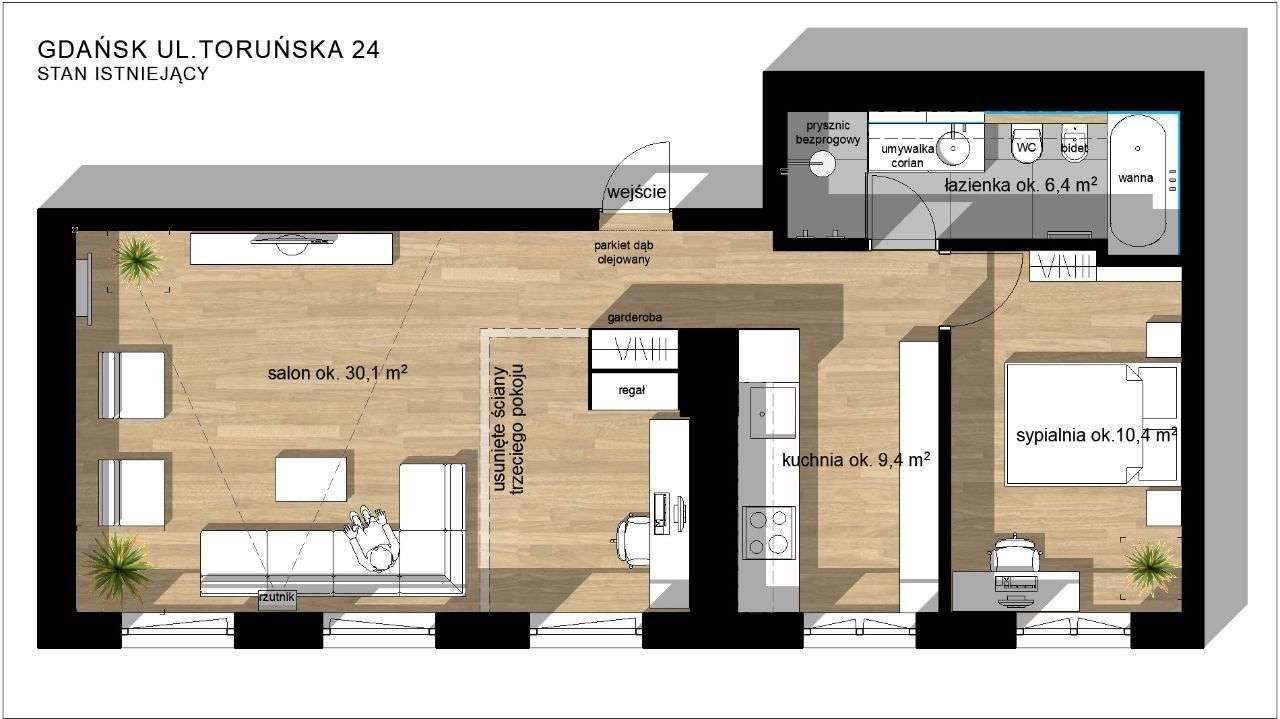 Greendoor Apartment w zabytkowej kamienicy Gdańsk Śródmieście - Widok 5