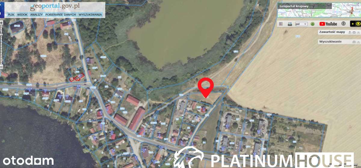 Działka budowlana 1394 m² przy jeziorach – Chełmek-7