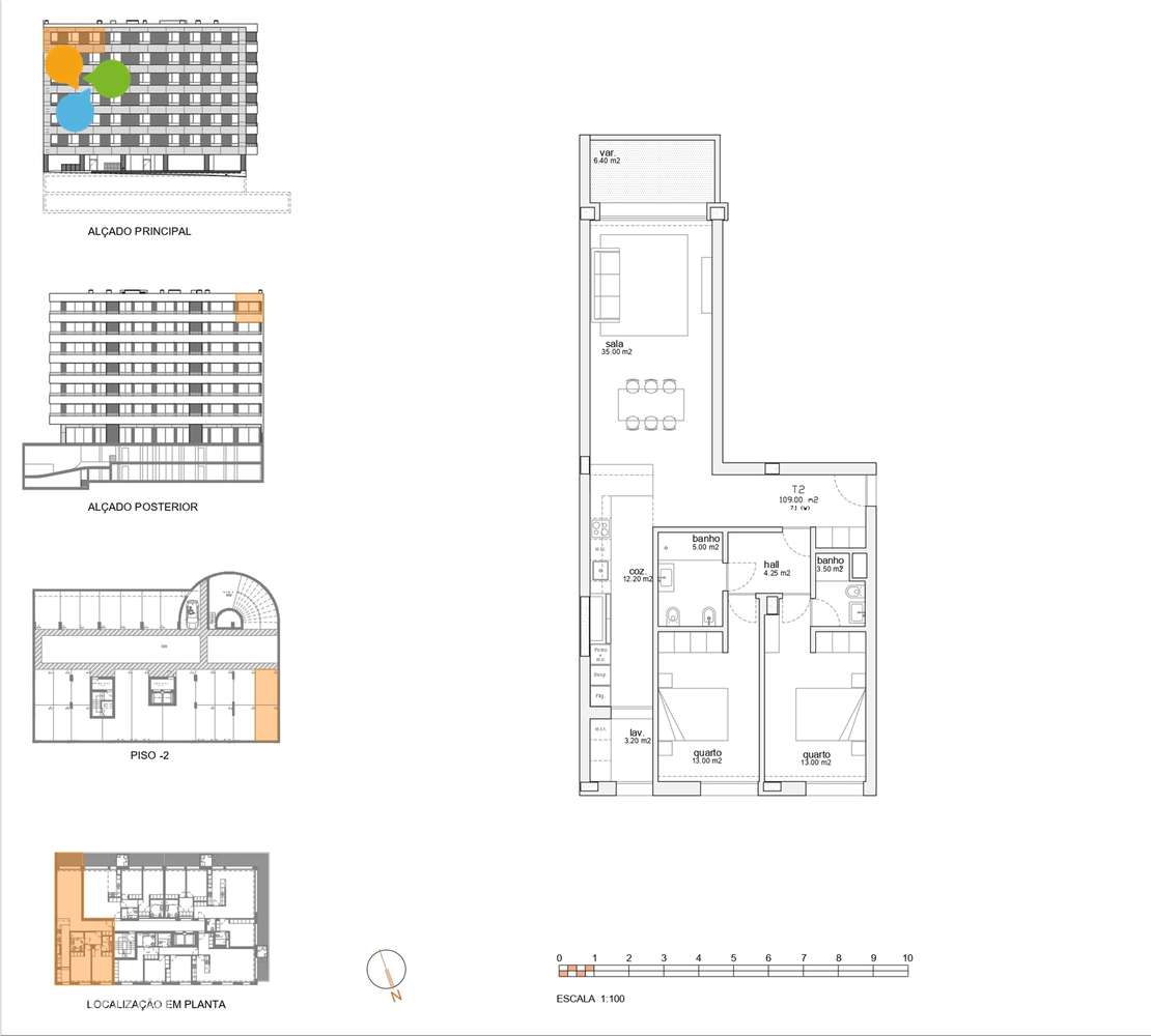 Apartamento T2 novo c/ terraço e 2 lugares de garagem-32