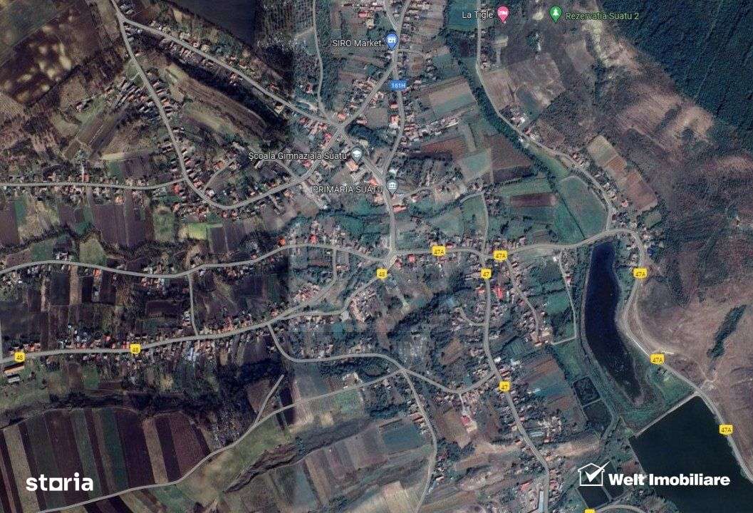 Suatu, teren intravilan, 1702 mp, la asfalt, apa, canal, curent - Imagine principală: 4/4