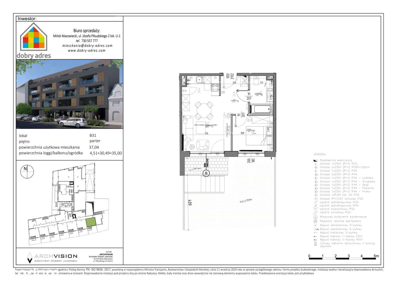 Okrzei 9 | mieszkanie 2-pok. | B31 - Pełny obrazek: 2/12