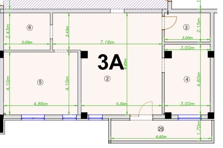 Apartament de 3 camere, 2 bai,  86 mp, Zona Vivo - Imagine principală: 5/6
