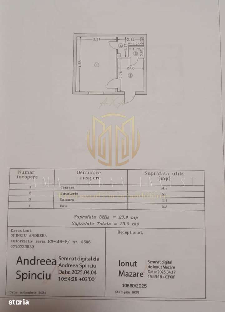 Piata Muncii garsoniera la curte-0