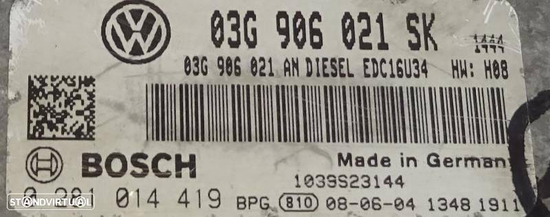 Centralina De Motor Seat Altea (5P1)  Centralina 1.9 Tdi / 03G906021sk - 2