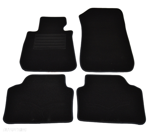 Covorase mocheta BMW Seria 3 E91 SW, Combi 9/2005- Negru, set de 4 bucati - 1