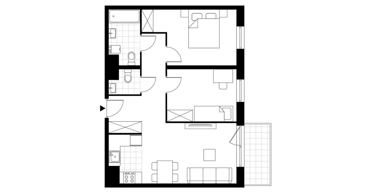 Sedina | apartament 3-pok. | B3.9.5 - Pełny obrazek: 4/9