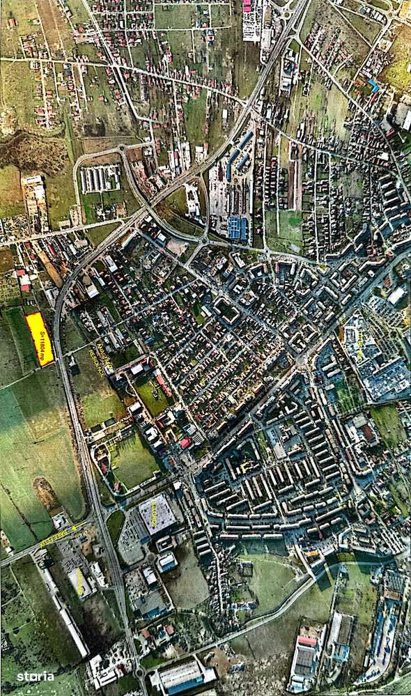 Teren 11 804 mp pe colt,POT 60%,cut 2,8 cu S-D-P+4 cu 5 R - NUFARU - - Imagine principală: 2/8