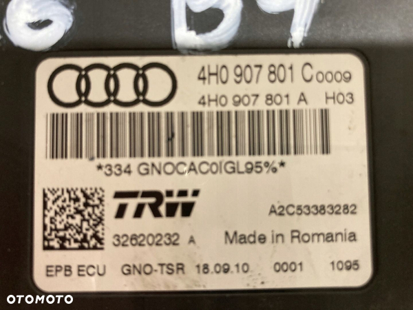 AUDI A8 D4 4.2 TDI MODUŁ STEROWNIK SENSOR HAMULCA RĘCZNEGO - 2