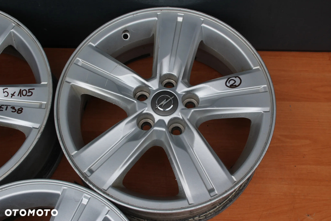 KOŁA FELGI ALUMINIOWE NA ! SZTUKI ! OPEL ASTRA J ZAFIRA C MOKKA 16" 5x105 ET38 - 5