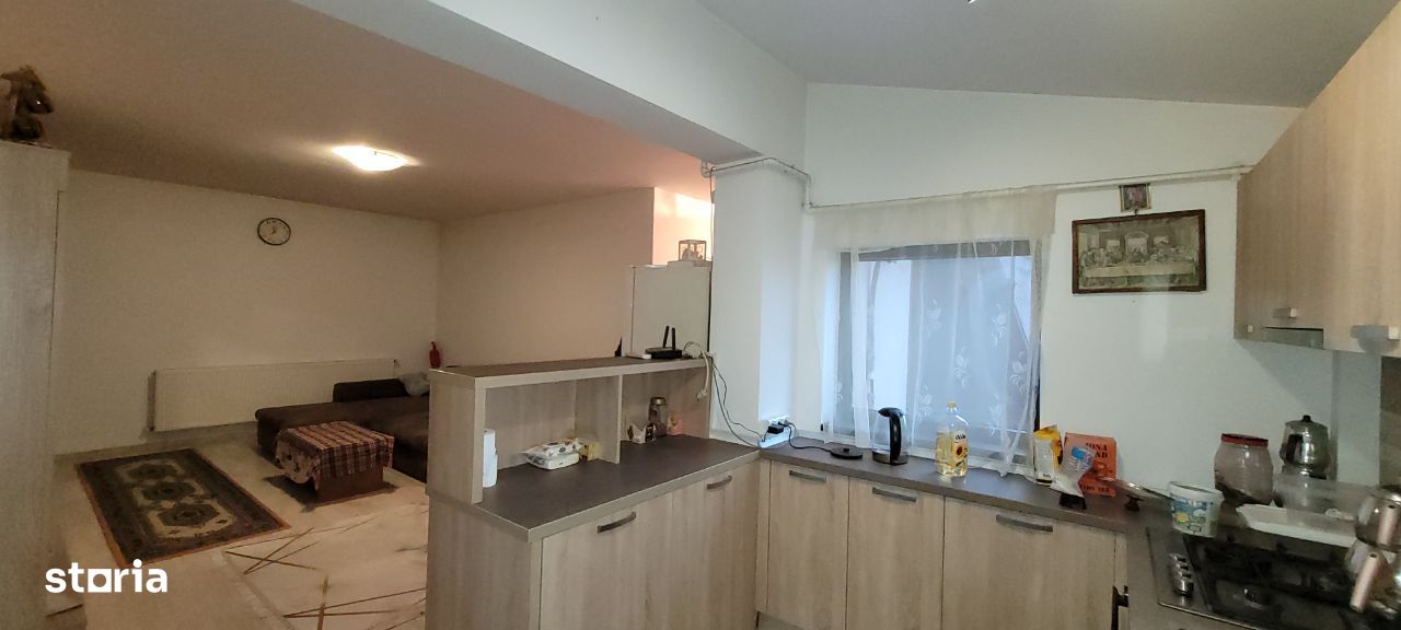 2 camere Bragadiru, 74 mp, loc de parcare, living cu bucatarie de 35mp