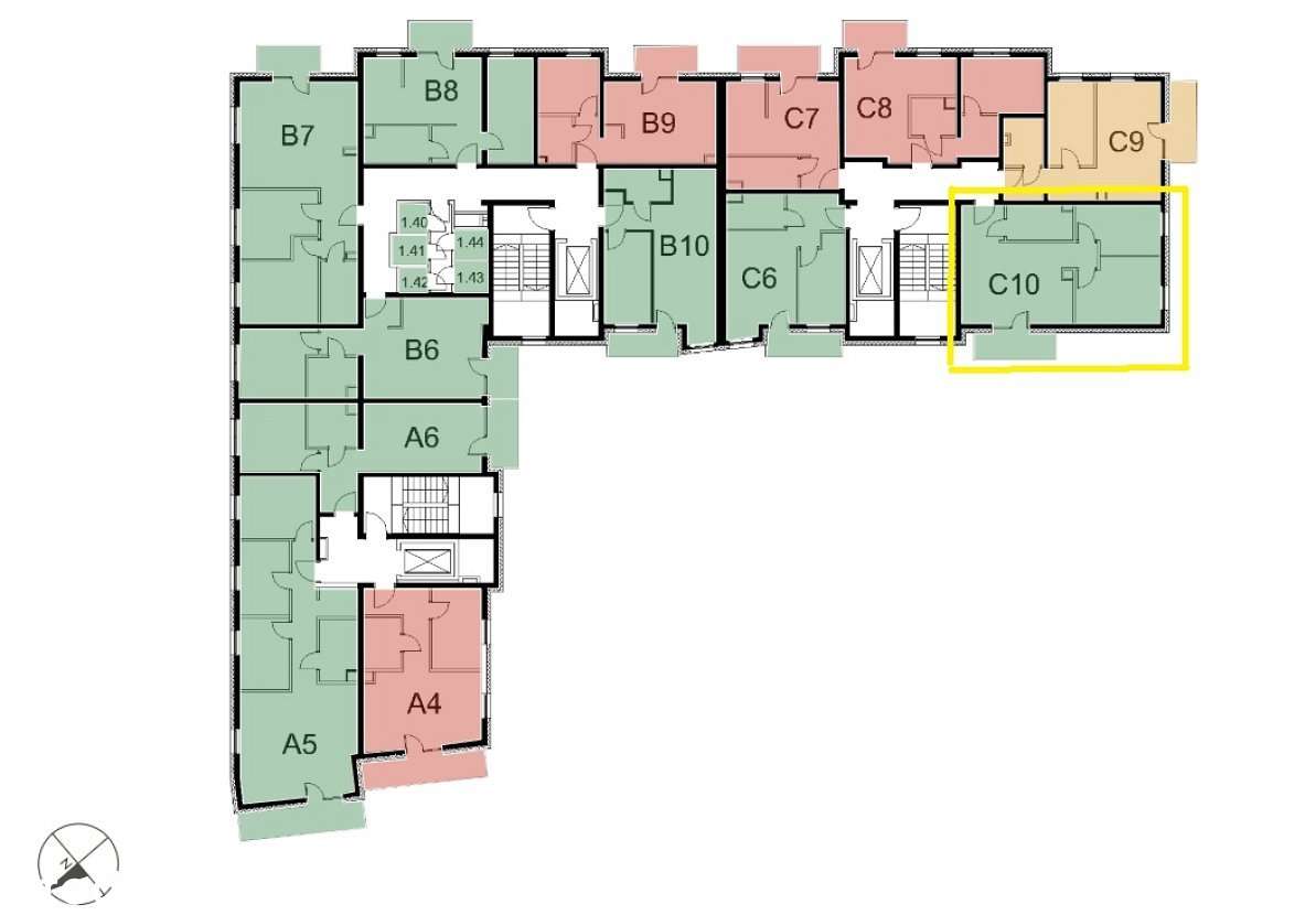 Osiedle Hallera 3 pokoje, balkon, winda, garaż pod-2