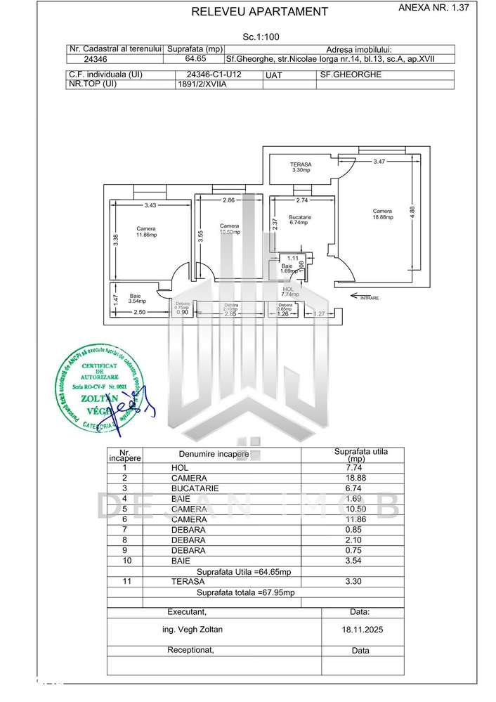 Apartament cu 3 camere | 65 mp | Nicolae Iorga-4