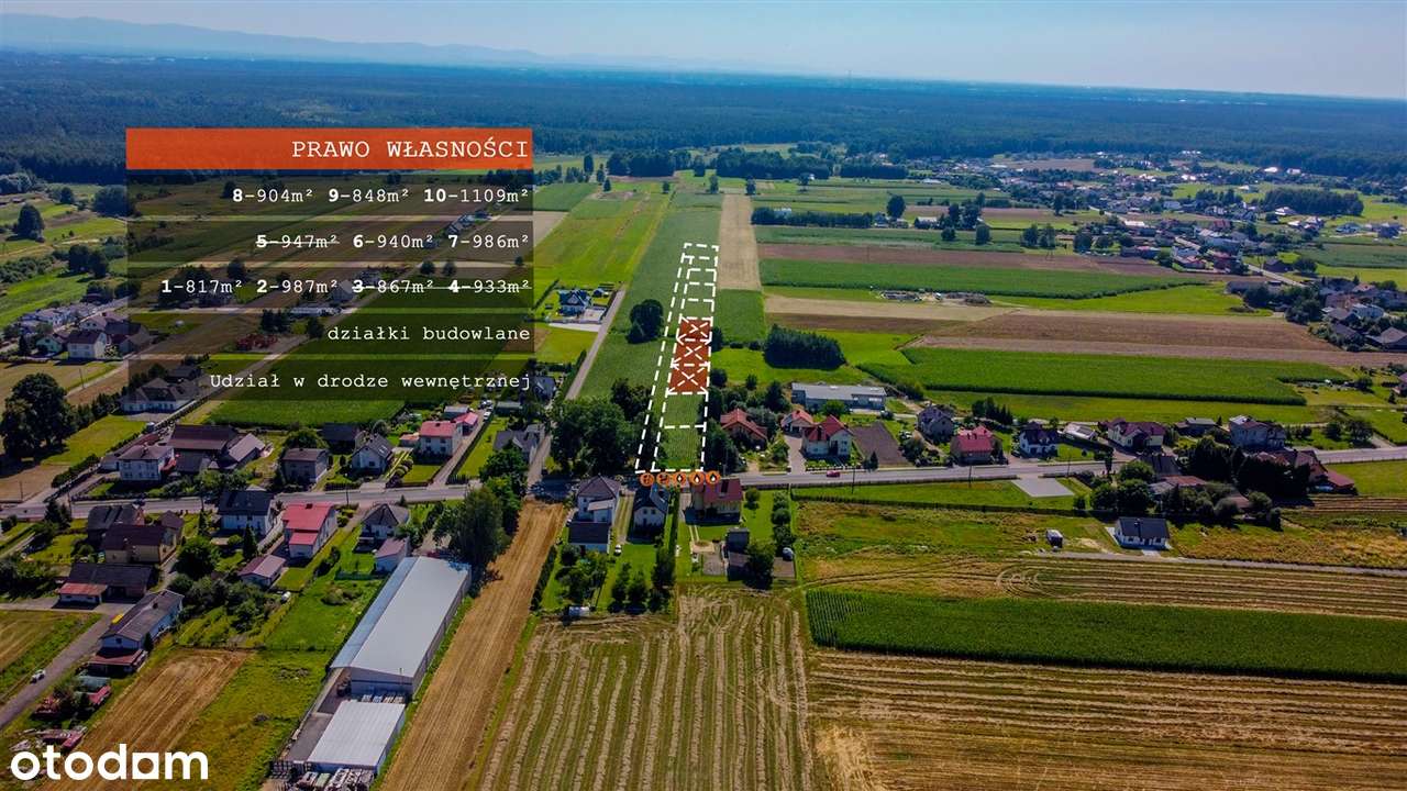 Pięknę Działki, Bojszowy Nowe, 817m2 - 1109m.-7