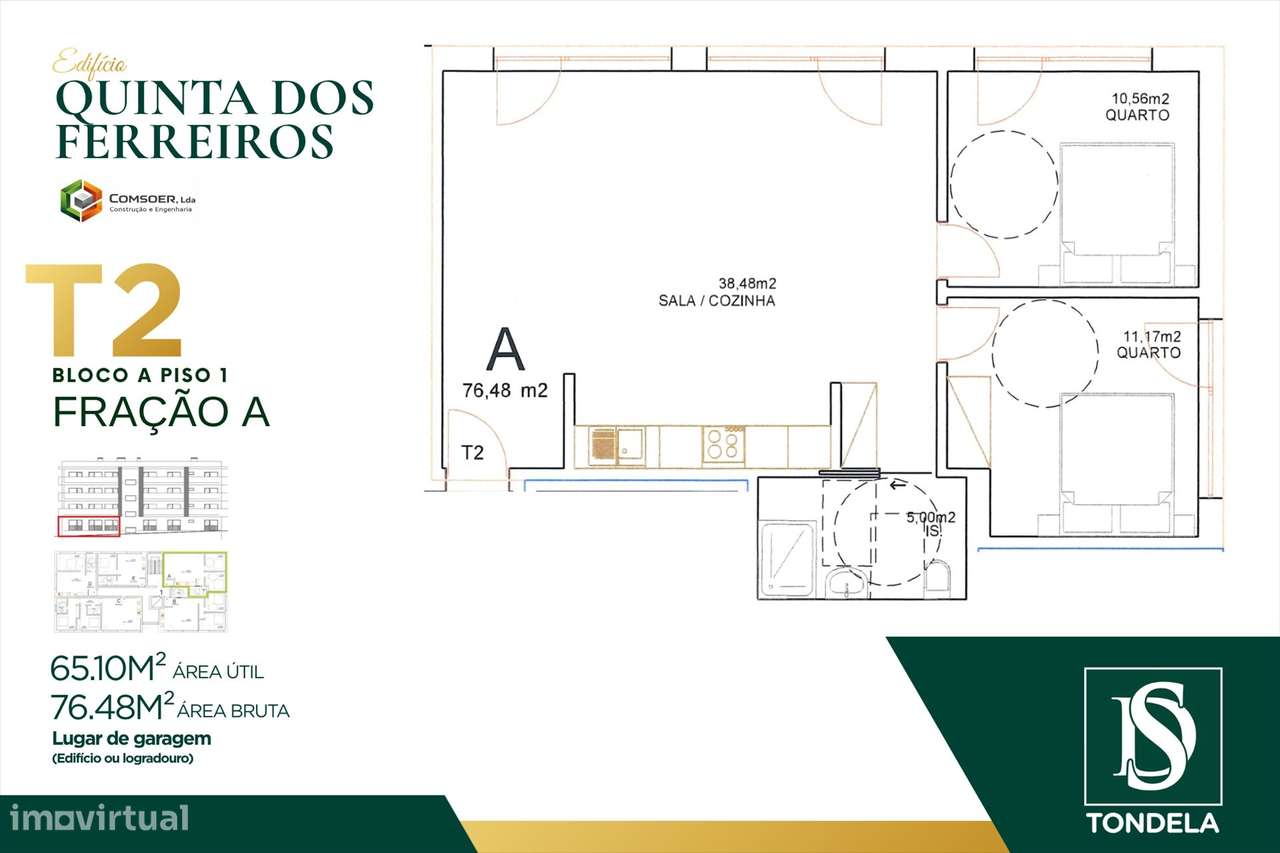 Apartamento T2 Venda em Tondela e Nandufe,Tondela-0