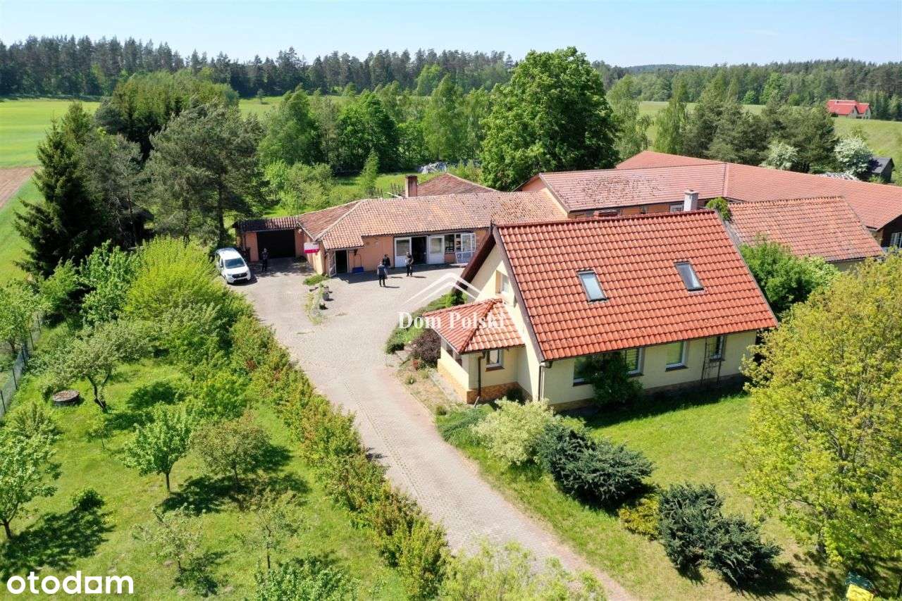 Dom na Mazurach 900 M od jeziora – duża działka-18