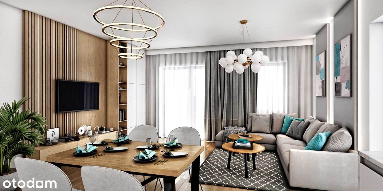 PROMOCJA - 7990 za metr - mieszkanie 3 pokoje 61,35 m2, balkon, GOTOWE - Pełny obrazek: 4/6