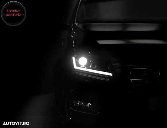 Faruri Osram LED DRL VW Amarok (2010-up) Semnal Dinamic Secvential Negru- livrare gratuita - 8