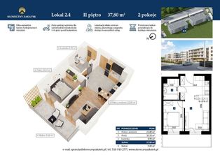 Blok 2 Apartament 38 m² 2 pokoje Centrum Windy