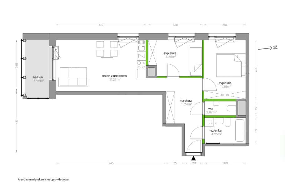 3-pkojowe mieszkanie-5