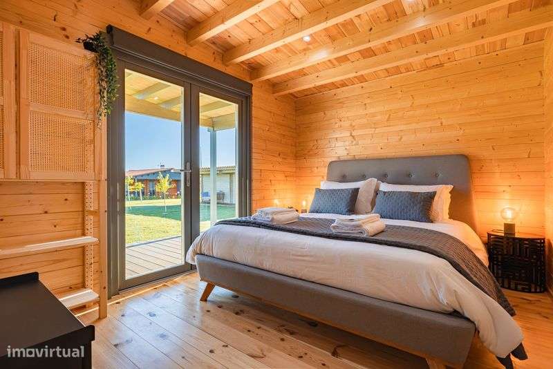 Casa de Madeira 60m2 (Pinho Nórdico Maciço) - Grande imagem: 4/6