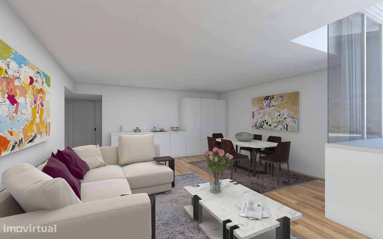 Apartamento T2 novo com piscina e garagem-36