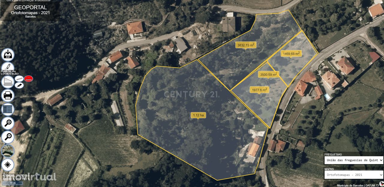 Terreno de Construção com 1500mt em Aguiar Barcelos