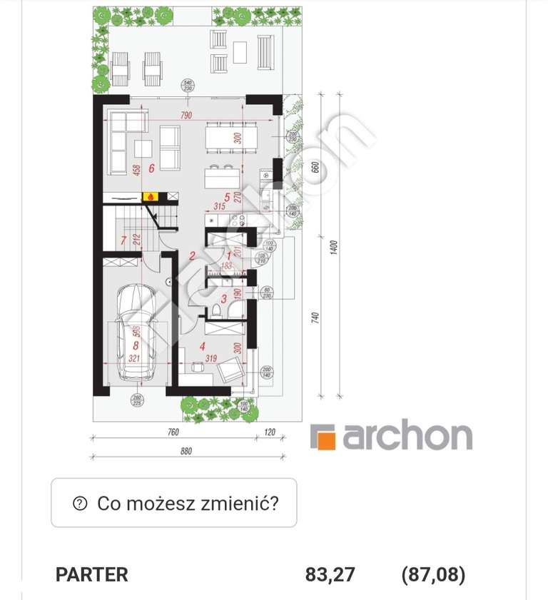 Dom wolnostojący 155 m – Dobczyce, koło lasu-13