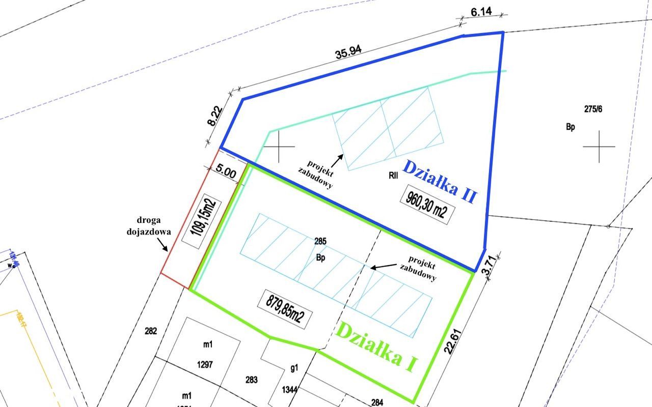 SMOLEC_ul. Główna_działka bud. NR II_ 960m2_OKAZJA