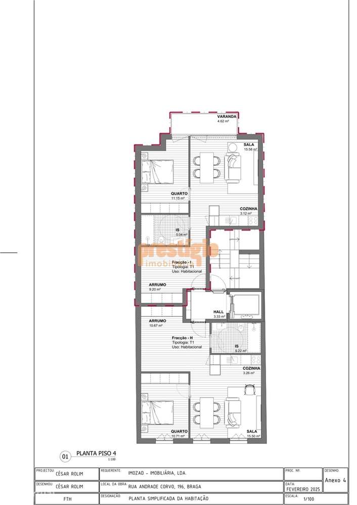 Apartamento T1+1 Venda em Braga (Maximinos, Sé e Cividade),Braga-25