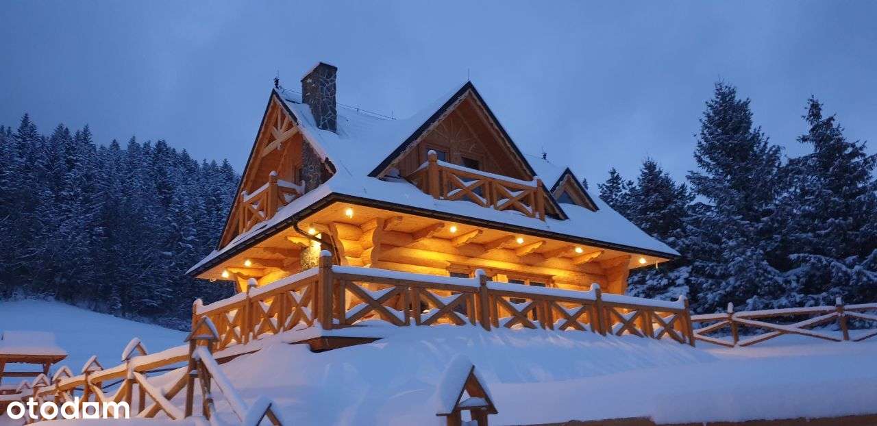 Nowy Dom z drewna widokowa działka Kraków Skawina-7