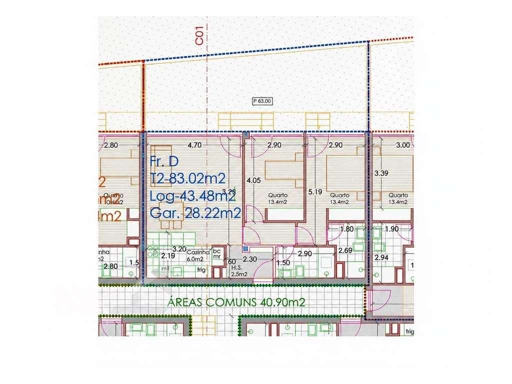Apartamento T2 com logradouro e lugar de garagem, em construção na ...-13