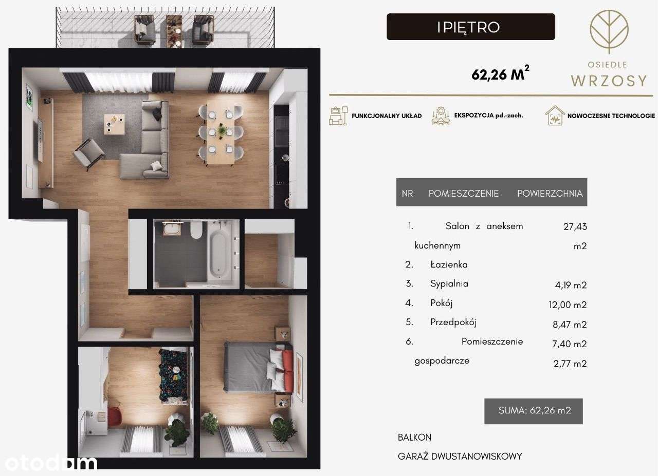 Mieszkanie z widokiem na las! GARAŻ DWUSTANOWISKOWY-6