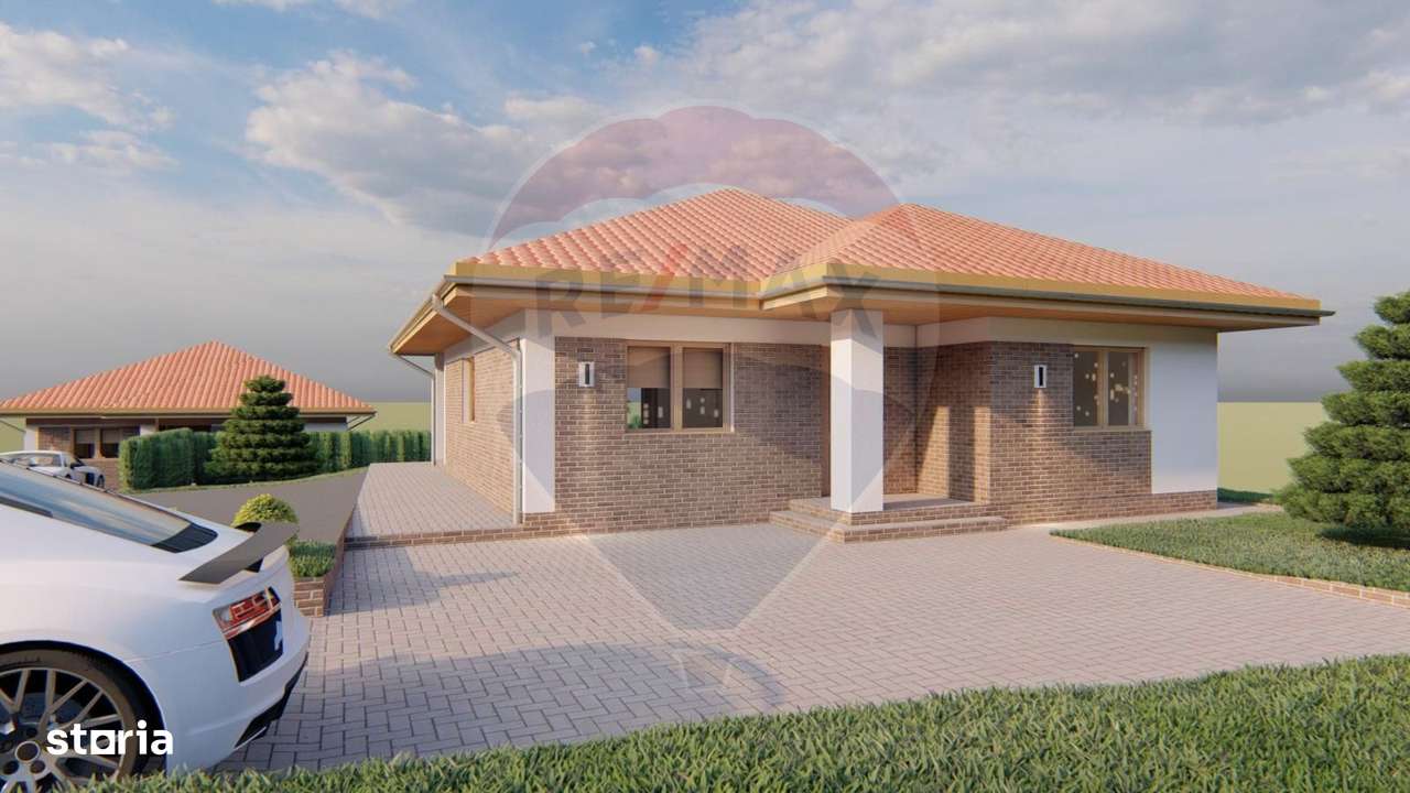 DE VÂNZARE – Casă modernă pe un singur nivel, Tăuții de Sus - Imagine principală: 1/14