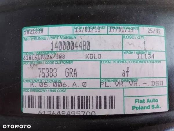 Felga Stalowa Felgi R16 7J16H2 ET42 Fiat Scudo Jumpy Expert II 07-16 - 9