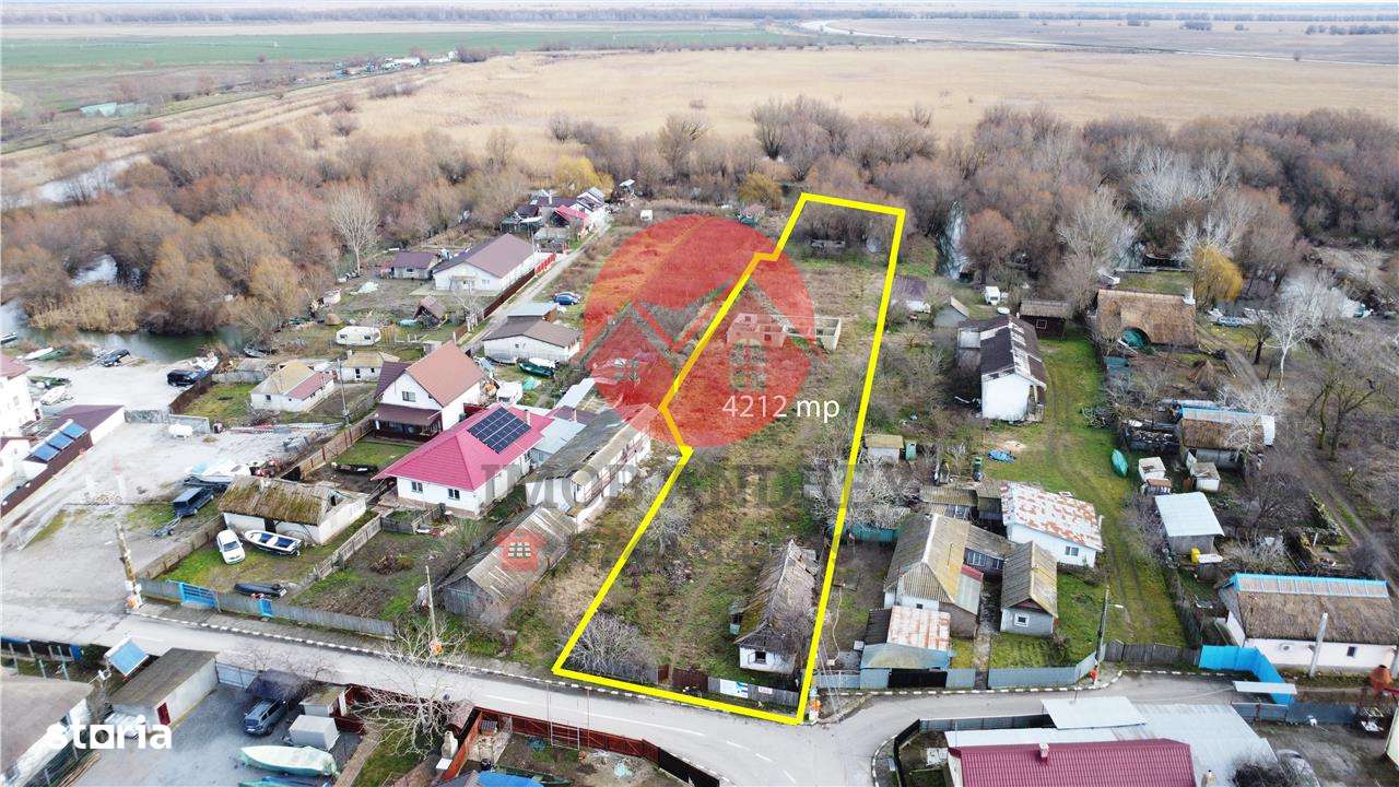 Teren 4212 mp cu deschidere la Canal Dunavat, ideal pentru pensiune tu - Imagine principală: 1/6