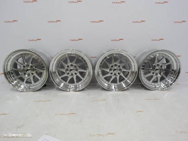 Japan Racing JR26 15x8 ET25 4x100/108 Machined Sil - 1