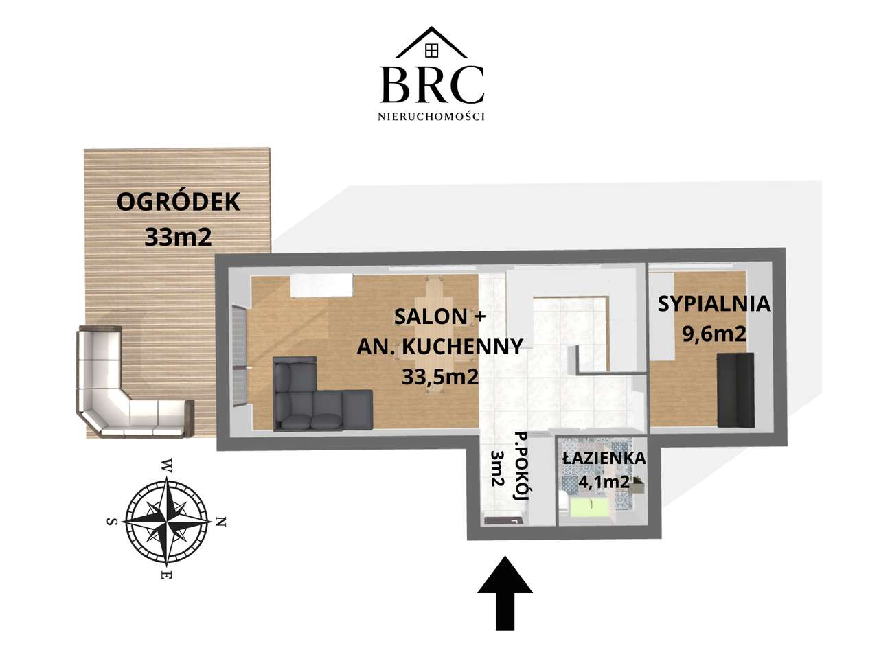 Dwupokojowe mieszkanie z dużym ogródkiem | Nowsze budownictwo | Sławin-14