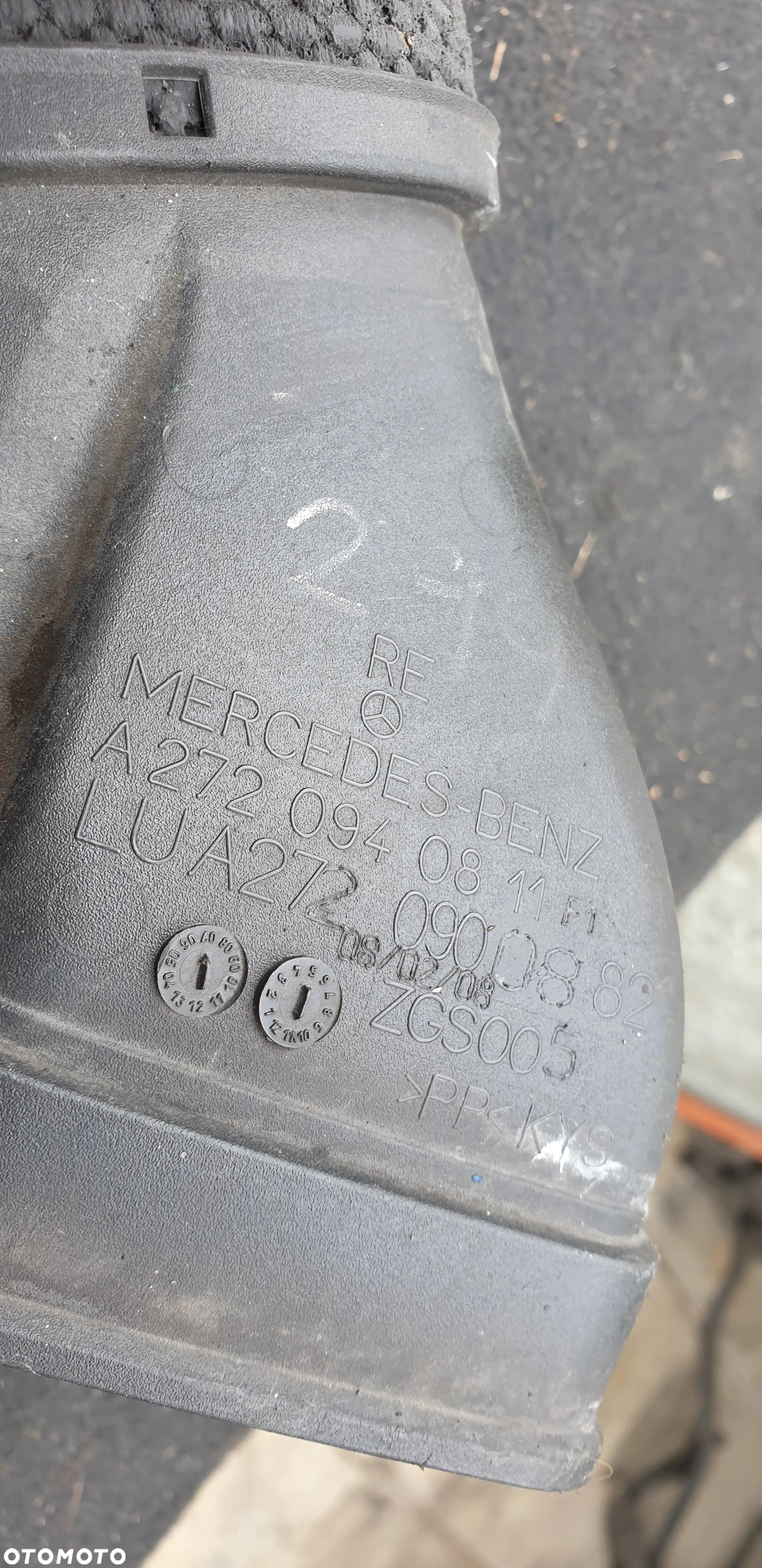 MERCEDES W221 3.5 RURA waz pzewód DOLOT POWIETRZA A2720940811 - 3
