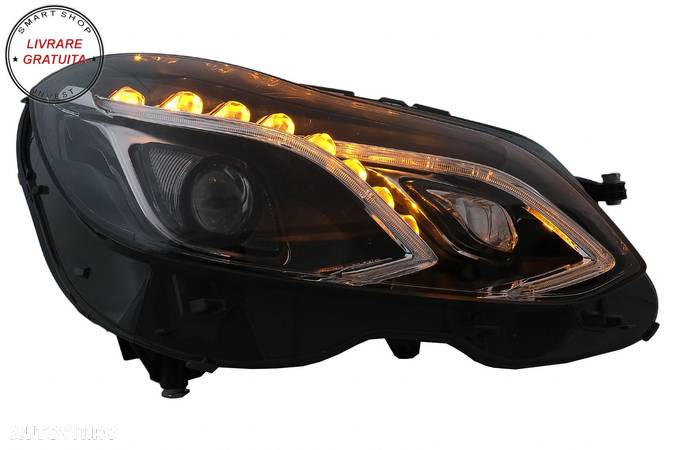 Faruri LED Mercedes E-Class W212 (2009-2012) Facelift Design- livrare gratuita - 8