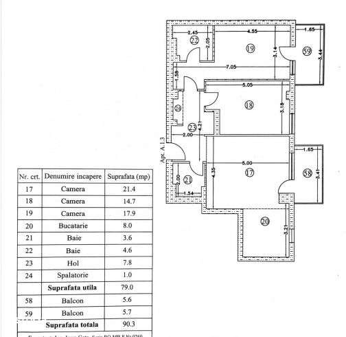 0% | Apartament 3 camere NOU, decomandat, 86 mp, 2 bai  | Atrium - Sis-11