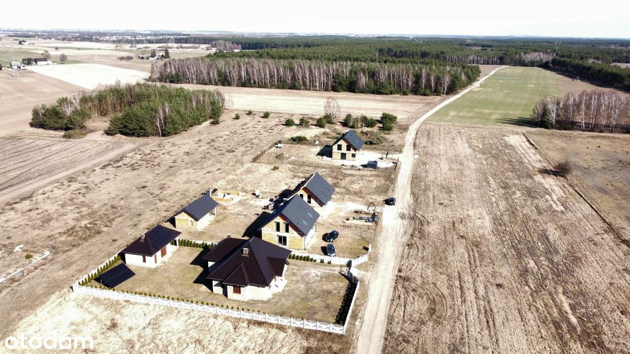 Dom w trakcie budowy w sąsiedztwie lasów i Jeziora Ślesińskiego-5