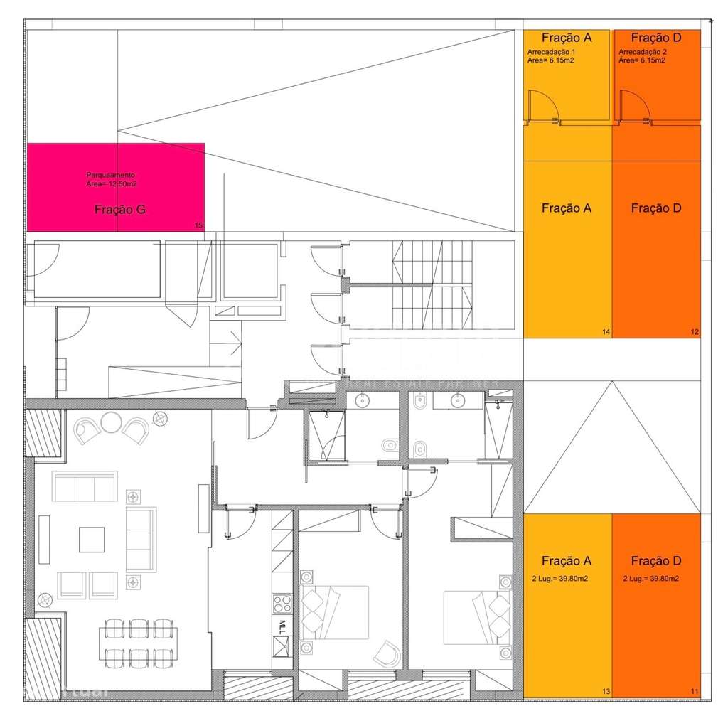 Apartamento T2 NOVO, com terraço - Empreendimento Paiva Couceiro Resid-7