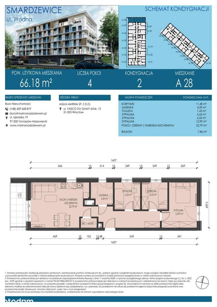 4-pokojowe mieszkanie 66m2 + balkon - Pełny obrazek: 2/5