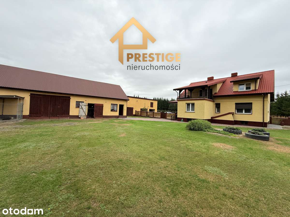 Dom + budynki gosp. pod biznes, przy lesie.-16